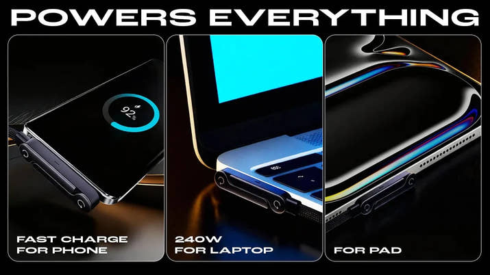 Charger Cable with Stand, 240w Super Fast Charging