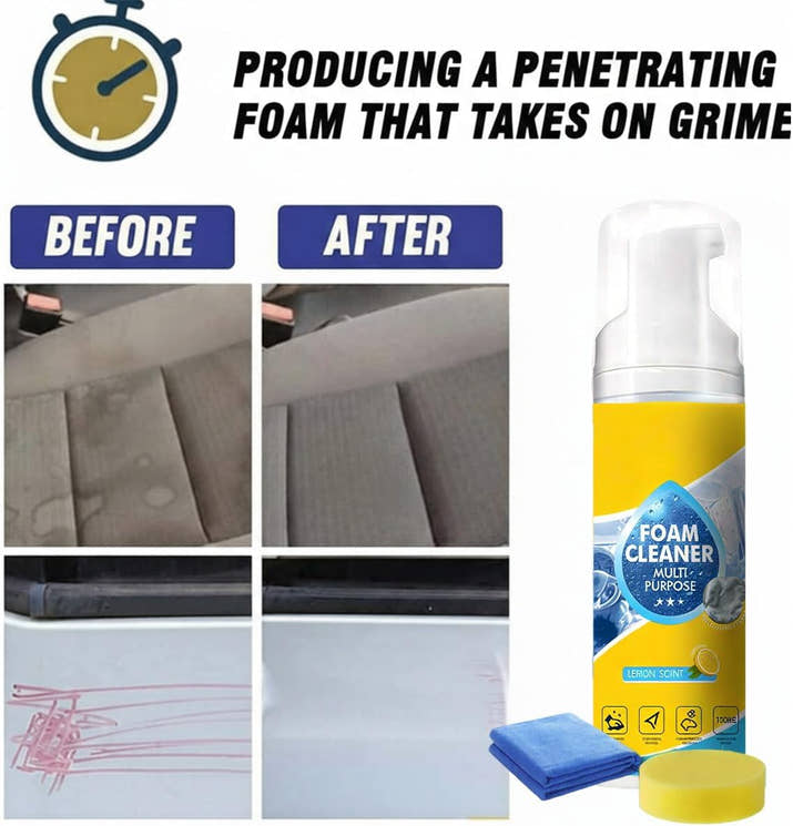 Foam Cleaner | All-Purpose Rinse-Free Foam Cleaner Spray