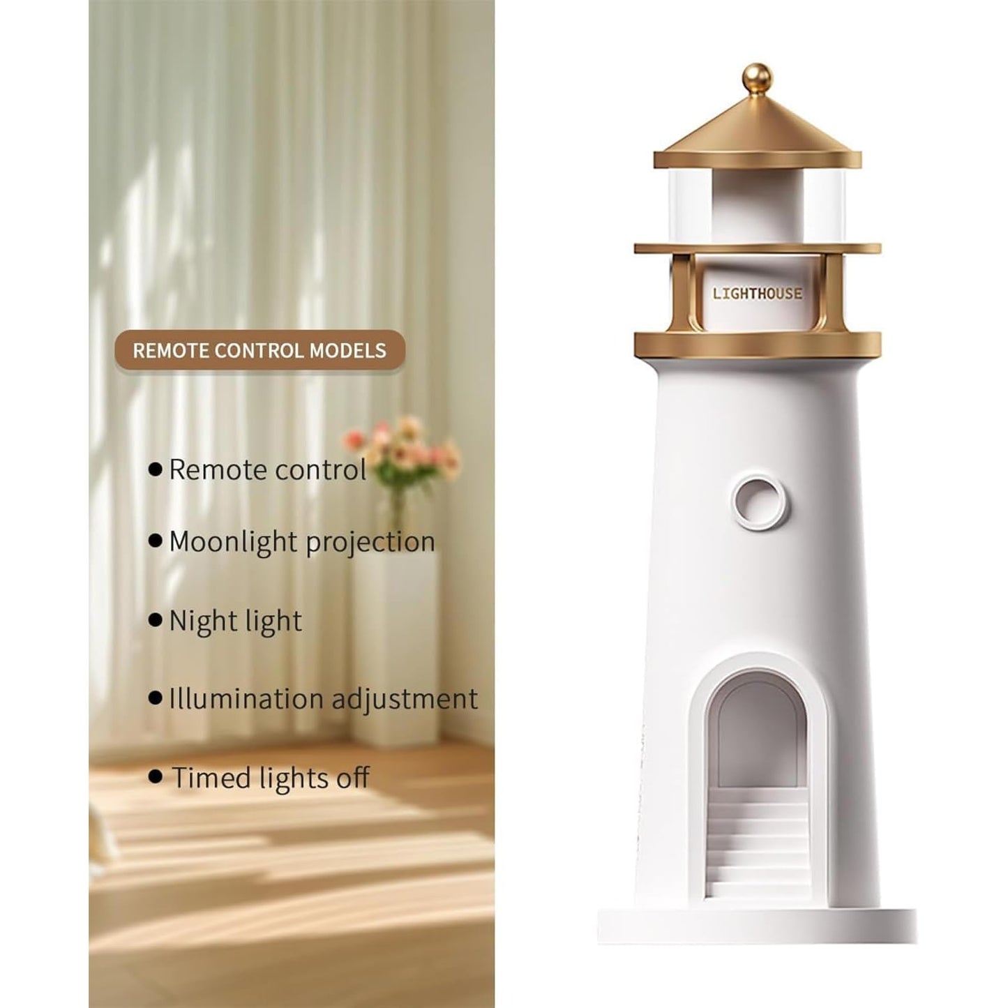 Lighthouse Moon Projector Lamp
