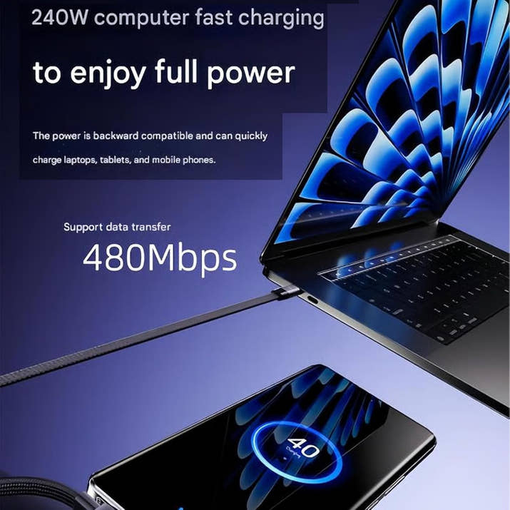 Charger Cable with Stand, 240w Super Fast Charging