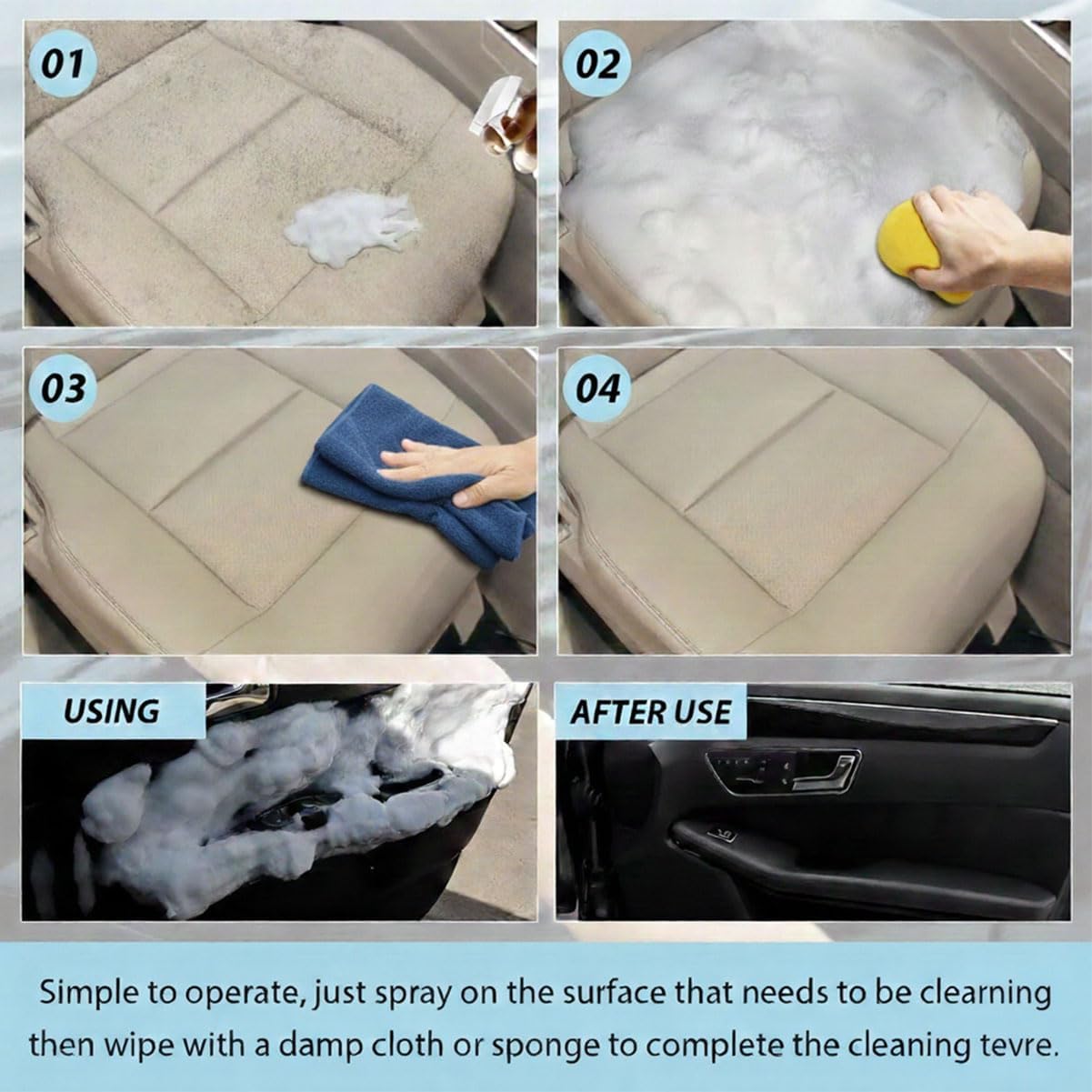 Foam Cleaner | All-Purpose Rinse-Free Foam Cleaner Spray