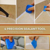 5-in-1 Silicone Caulk Tool-Multi-Function Caulking and Caulk Remover Tool Kit