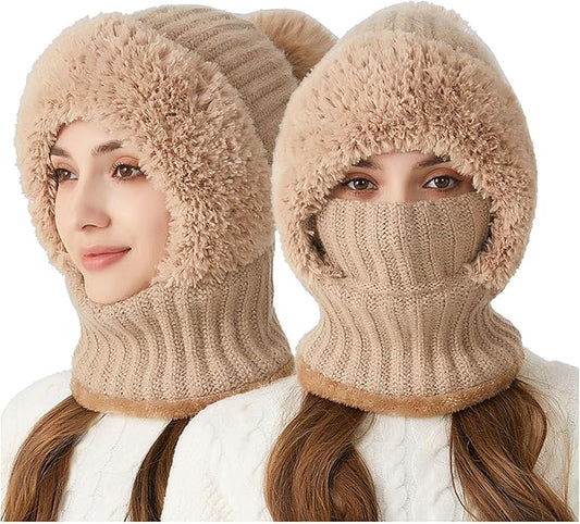 Women's Knitted Hat in Autumn and Winter