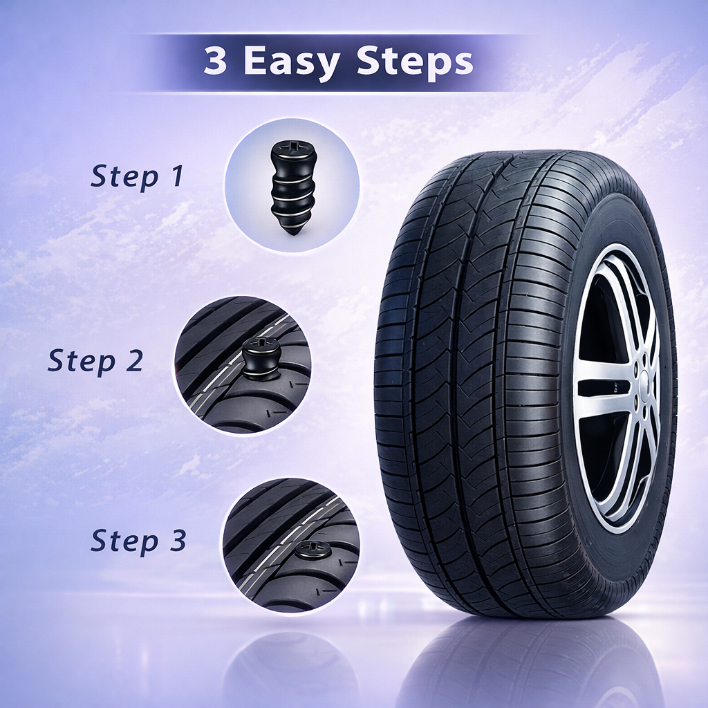 60PCS Tire Repair Rubber Nail