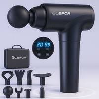 Massage Gun for Deep Tissue Pain Relief – 20 Speeds, 8 Heads, Matte Black