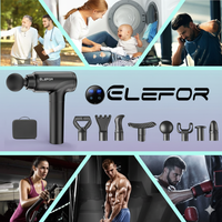 Massage Gun for Deep Tissue Pain Relief – 20 Speeds, 8 Heads, Matte Black