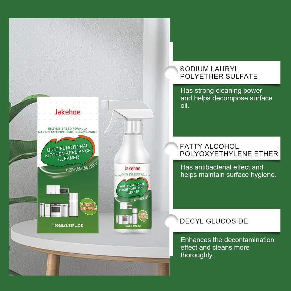 Jakehoe Kitchen Appliance Spray Cleaner-gentle Cleaning Of Grease And Dirt Leaves Kitchen Appliances With A Clean Shiny Finish - Buy  Product on Alibaba.com